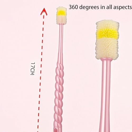 EUGFI 360-Degree Spherical Toothbrush for Sensitive Mouths, 2-Pack