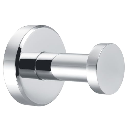 Polished Chrome Robe Hook - 304 Stainless Steel Wall Mount