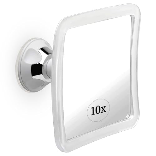 MIRRORVANA 10X Magnifying Makeup Mirror with Suction Cup - Portable Vanity for Travel & Skin Care
