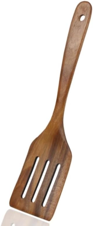 Wooden Long Handle Spoon - Large Kitchen Utensil for Non-Stick Pots & Pans | Perfect for Cooking & Serving