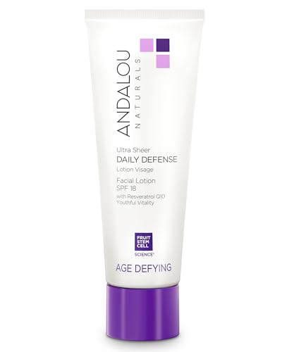 Andalou Naturals Age Defying Ultra Sheer Daily Defense SPF 18 Moisturizer 2.7 oz