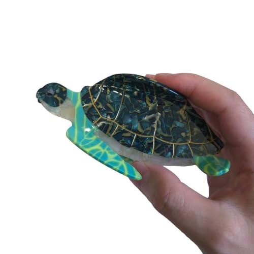 Turtle Cellulose Acetate Claw Clip - Stylish Hair Accessory