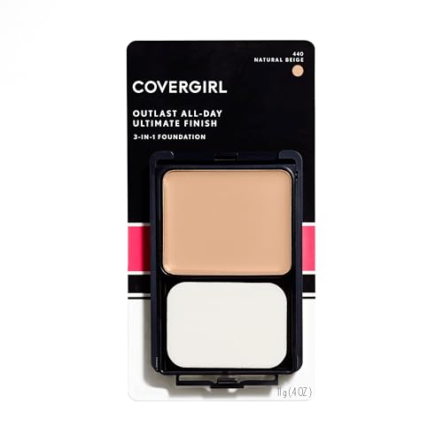 COVERGIRL Outlast All-Day Ultimate Finish Foundation - Natural Beige, 0.4 oz