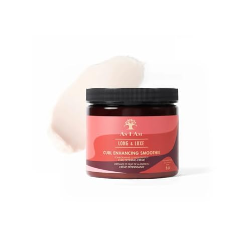 As I Am Long and Luxe Curl Enhancing Smoothie 16 oz - Lightweight Anti-Frizz Cream for Hydrated Curls