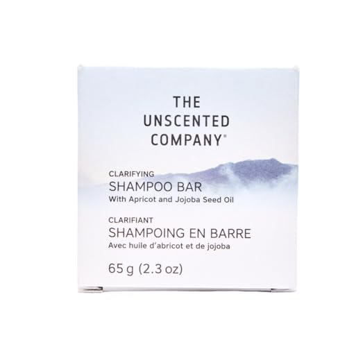 Unscented Clarifying Shampoo Bar for Fine to Wavy Hair 1 Pack (2.3 oz) - Vegan, Cruelty-Free, Biodegradable