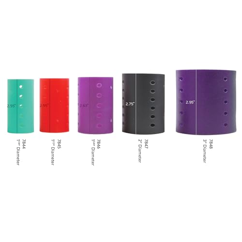 DONNA 1.75” Purple Heatless Hair Rollers – 12-Pack Snap-On Curlers