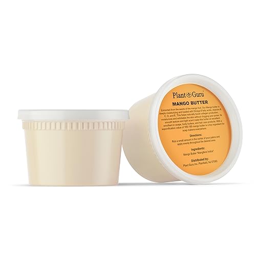 Plant Guru 100% Pure Raw Mango Butter 16 oz - Natural Skin & Hair Care