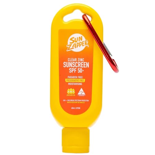 Sun Zapper Clear Zinc Sunscreen SPF 50+ - Travel Size 60mL