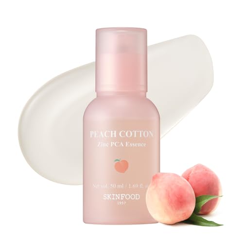 SKINFOOD Peach Cotton Zinc PCA Face Primer Serum for Hydrating & Mattifying