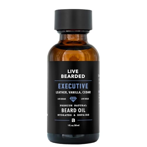 Live Bearded Executive Beard Oil - Cedar & Vanilla Natural Conditioner