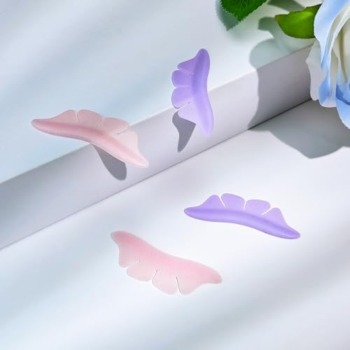 PERMANIA Purple Silicone Under Eye Pads & Lash Lift Rods, Reusable Eyelash Curler Tools