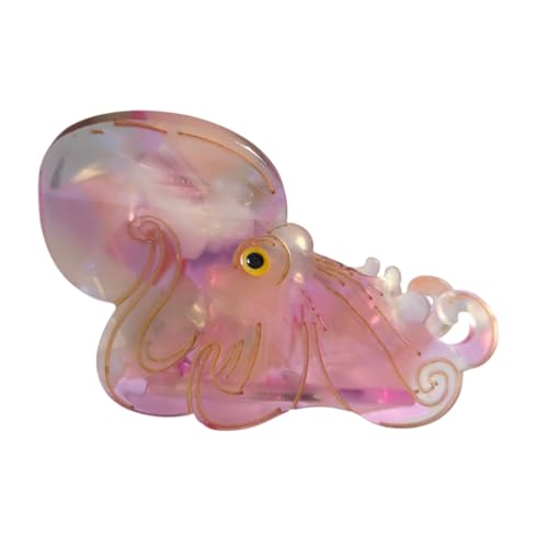 Funny Purple Octopus Claw Clip - Non-Slip Acetate Hair Accessory