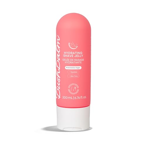 Bushbalm Hydrating Shave Jelly ? Premium Soothing Shaving Gel for Women - Squalane and Aloe Vera, Helps With Post Shave Redness ? 200ml Watermelon Sugar