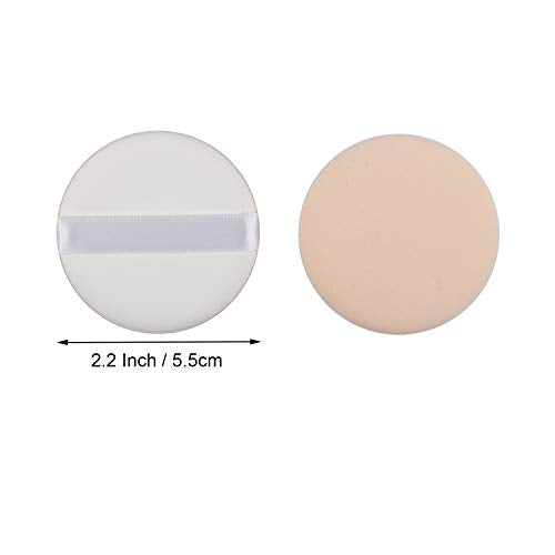 6 Pack 2.2 Inch Makeup Foundation Sponges - Reusable Powder Puffs