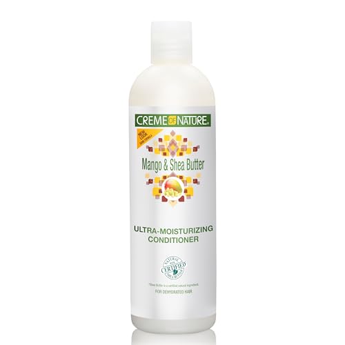 Creme of Nature Mango & Shea Butter Conditioner 12 Fl Oz - Ultra Moisturizing for Dry Hair