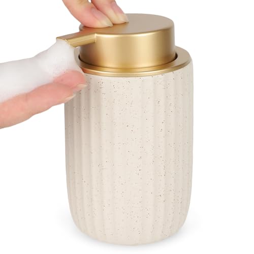 Segbeauty Foam Soap Dispenser Refillable, 10.8oz Ceramic Foaming Hand
