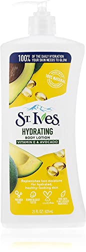St Ives Daily Hydrating Body Lotion 21 Fl Oz (2 Pack) - Vitamin E & Avocado
