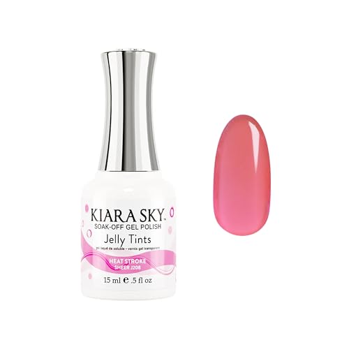 Kiara Sky Heat Stroke Jelly Tint Gel Polish - Neon Pink 15ml