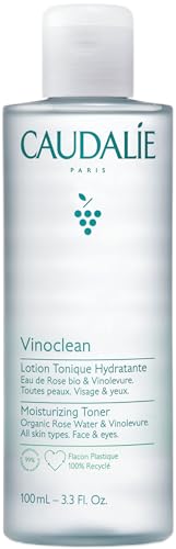 Caudalie Vinoclean Moisturizing Toner with Rose Water - 3.3 Fl Oz
