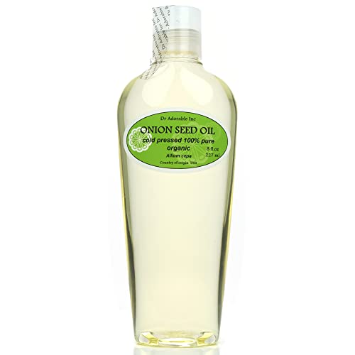 Dr Adorable 8 oz Onion Seed Oil - Pure Organic Cold Pressed