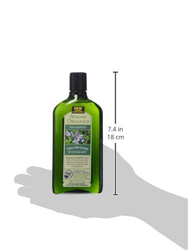 Avalon Organics Rosemary Shampoo 11 oz - Volumizing Plant-Based Hair Cleanser