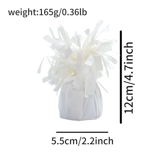Moretreat Balloon Weights - 6 Pack White Durable Party Decor
