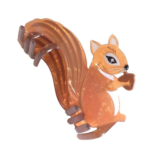 Clip Sugar Squirrel Hair Clip - Acrylic Claw Clip for Women (Squirrel Variation)