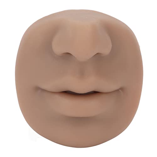 ZJchao Silicone Piercing Practice Model for Nose & Face - Reusable Training Display