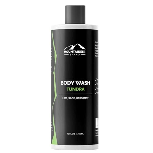 Mountaineer Brand Tundra Body Wash for Men | 100% Natural 12oz