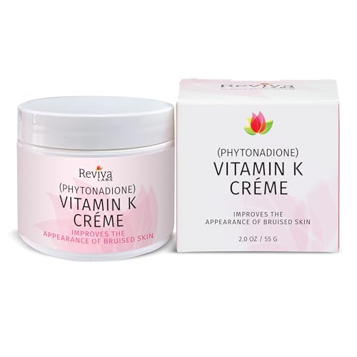Reviva Labs Vitamin K Cream for Bruising and Under Eye Dark Circles, 2 oz