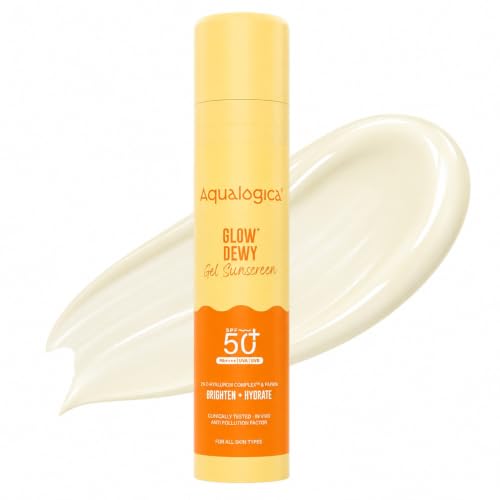 Aqualogica Glow+ Dewy Face Sunscreen SPF 50+ PA+++ with Vitamin C, 50g