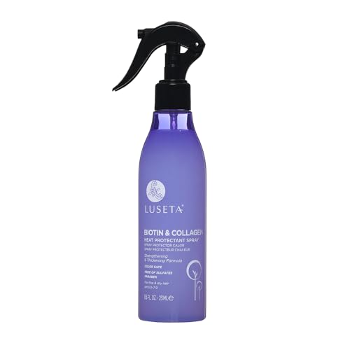 Luseta Biotin & Collagen Heat Protection Spray for Hair Styling, Prevents Damage 8.5oz
