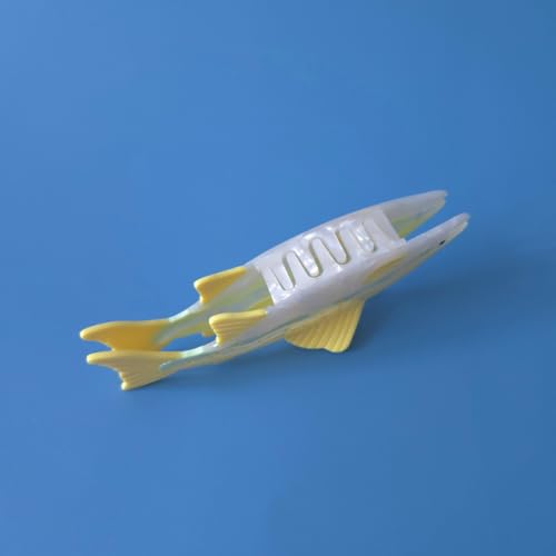 Yellow Salmon Fish Hair Clip - Cute Acetate Claw Clip for Women
