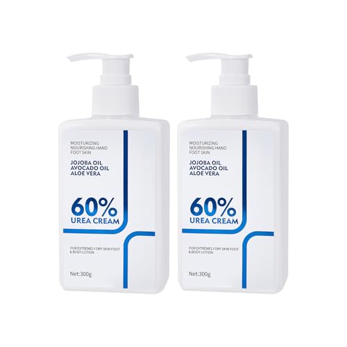 NIZENTA Urea Cream 60% Body Lotion 10.58 Oz (Pack of 2) - Non-Greasy Moisturizer for Dry Skin
