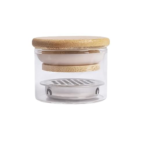 KACHIMOO Nail Brush Cleaning Cup with Lid & Stainless Steel Filter