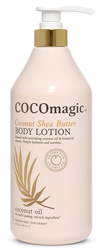 Cocomagic Coconut Shea Butter Body Lotion, Deeply Hydrating, 32 Fl Oz