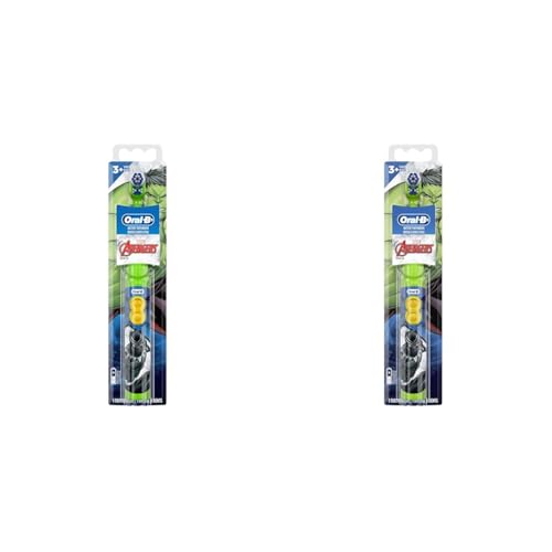 Oral-B Kids Marvel Avengers Battery Toothbrush, Soft Bristles, 2-Pack