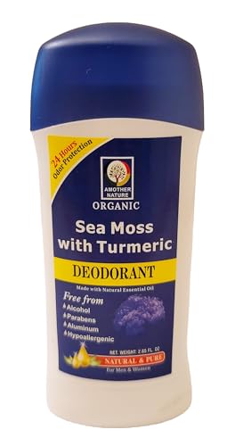Hairobics Sea Moss & Turmeric Natural Deodorant, Aluminum-Free, 2.65 oz