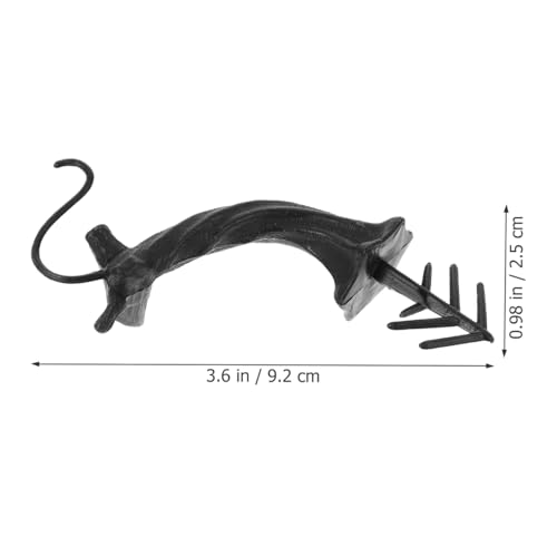 Simulated Black Pumpkin Stem Handle for DIY Fall Decorations - 3.62 Inch