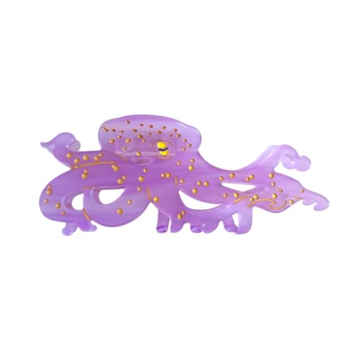 Large Octopus Hair Claw Clip - Durable Acetate Sea Creature Hair Accessory