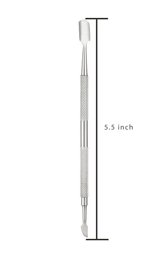 Professional Stainless Steel Double Ended Cuticle Pusher Tool