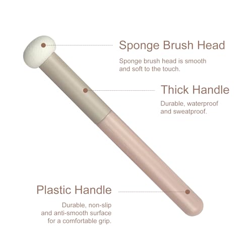 5-Piece Vegan Mushroom Makeup Sponge Brush Set for Flawless Coverage