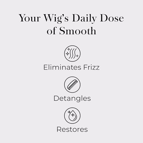 Jon Renau HD Smooth Detangler, Leave In Detangler Spray for Synthetic Wigs and Hair Extensions, Frizz Reducing Detangling Spray for Synthetic Hair, Wig Care Products, 8.5 oz