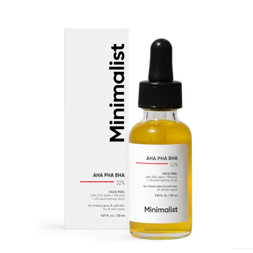 Minimalist AHA PHA BHA Peeling Solution with Turmeric - 1 Fl Oz