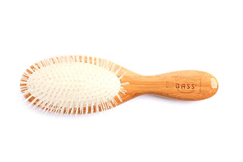 Bass Purse Size Oval Nylon Brush - Compact Hair & Grooming Tool