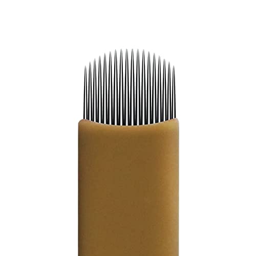 50pcs Disposable Microblading Needles 18U 0.18mm for Eyebrow Tattoo