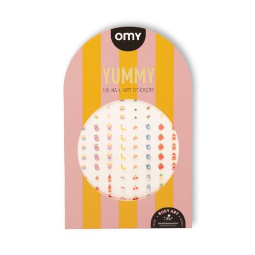 Yummy Nail Art Stickers - Waterproof Durable Fun Creative Designs for Kids & Teens