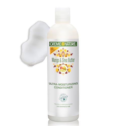 Creme of Nature Mango & Shea Butter Conditioner 12 Fl Oz - Ultra Moisturizing for Dry Hair