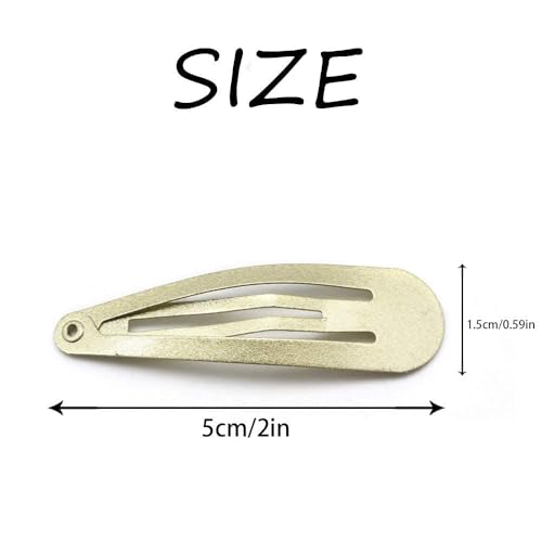 Dofash 12PCS Non-Slip Metal Hair Clips - Small 2'' Barrettes for Fine Hair