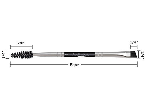 Aesthetica Double Ended Eyebrow Brush & Spoolie for Precision